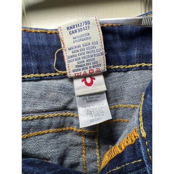 True Religion Becky  Jeans Size 32 Excellent Used Condition - Picture 9 of 11